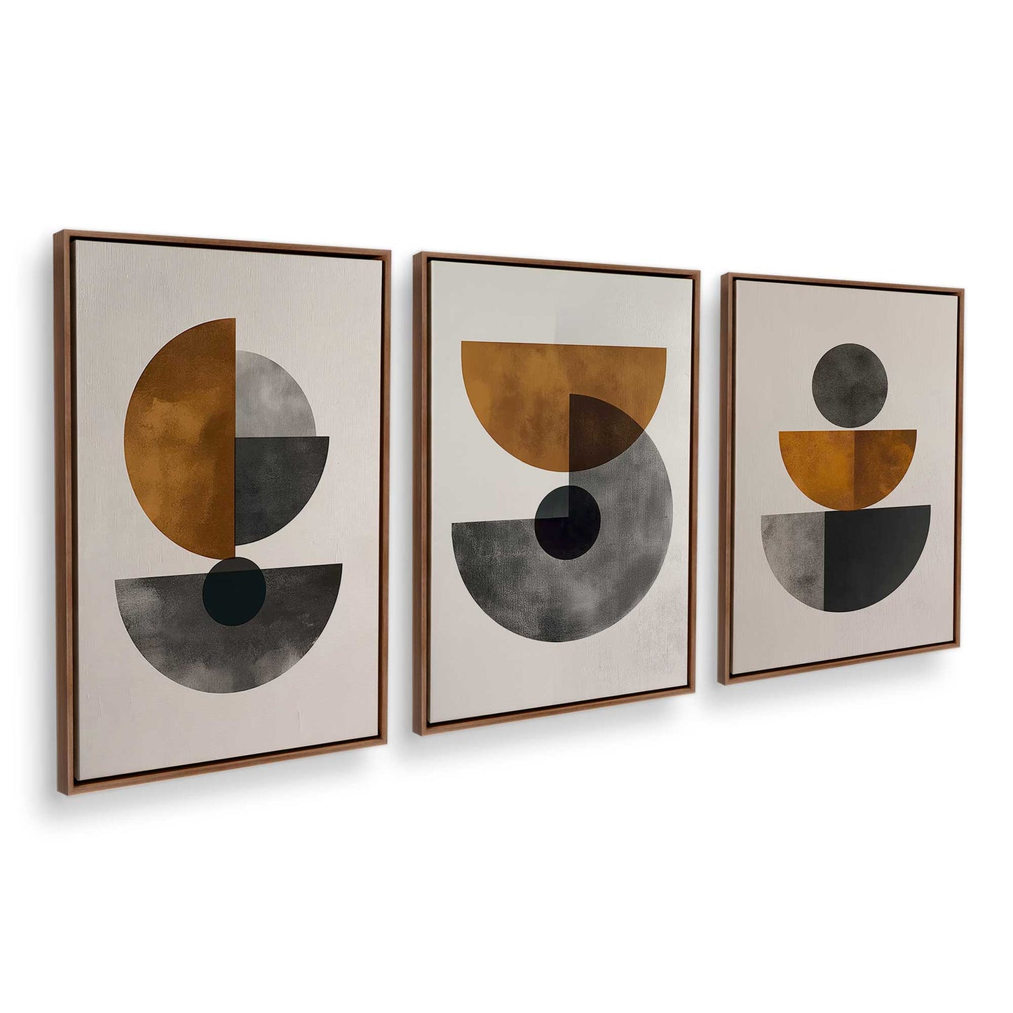 [Color:Walnut], Picture of art in a Walnut frame at an angle