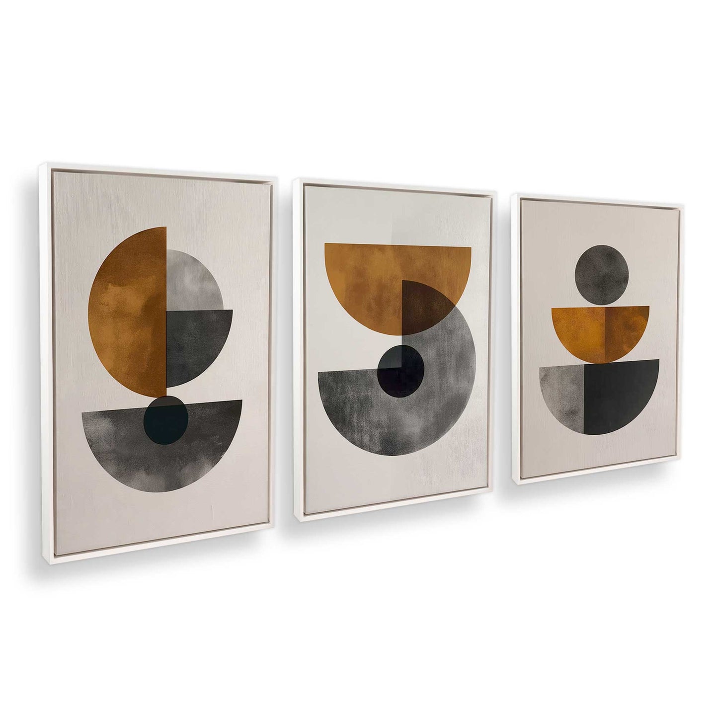 [Color:Opaque White], Picture of art in a White frame at an angle