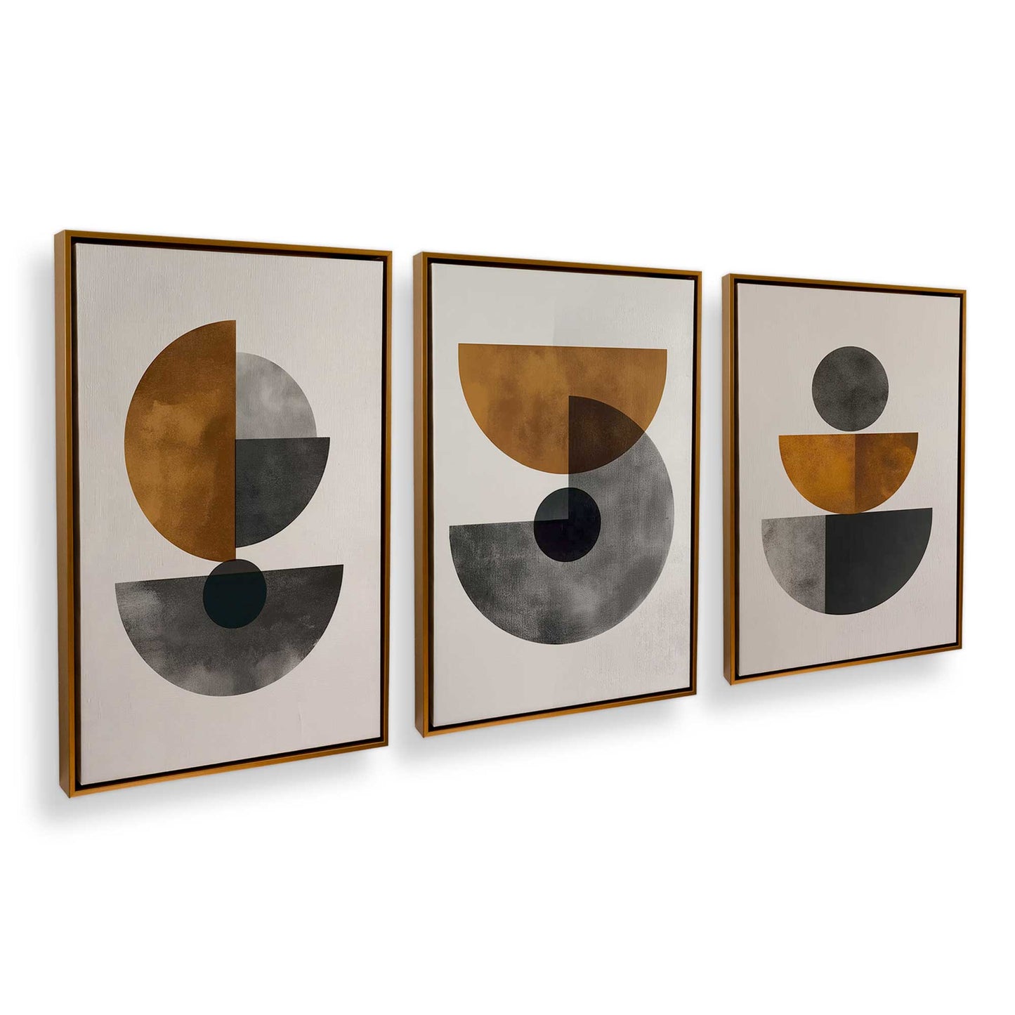 [Color:Polished Gold], Picture of art in a Polished Gold frame at an angle