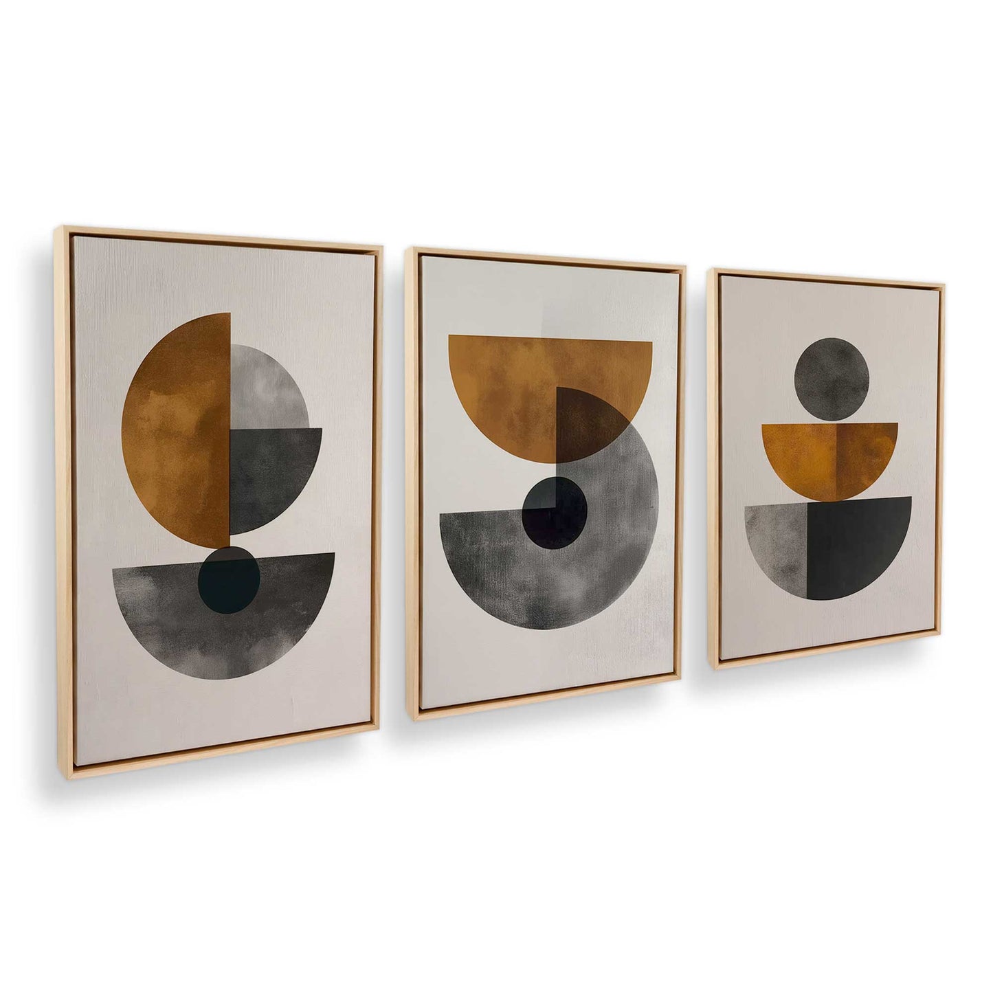 [Color:American Maple], Picture of art in an American Maple frame at an angle