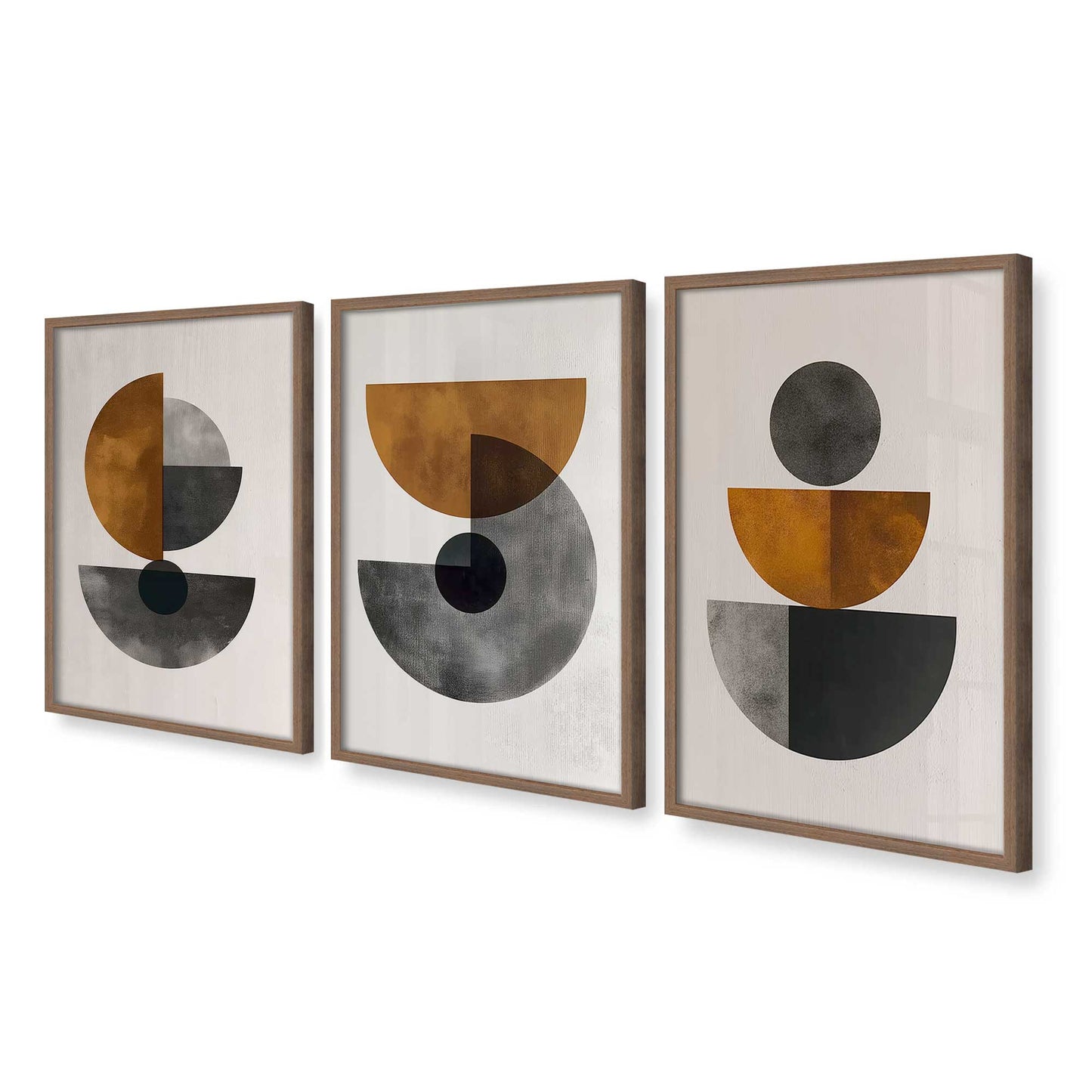 [Color:Walnut], Picture of art in a Walnut frame at an angle
