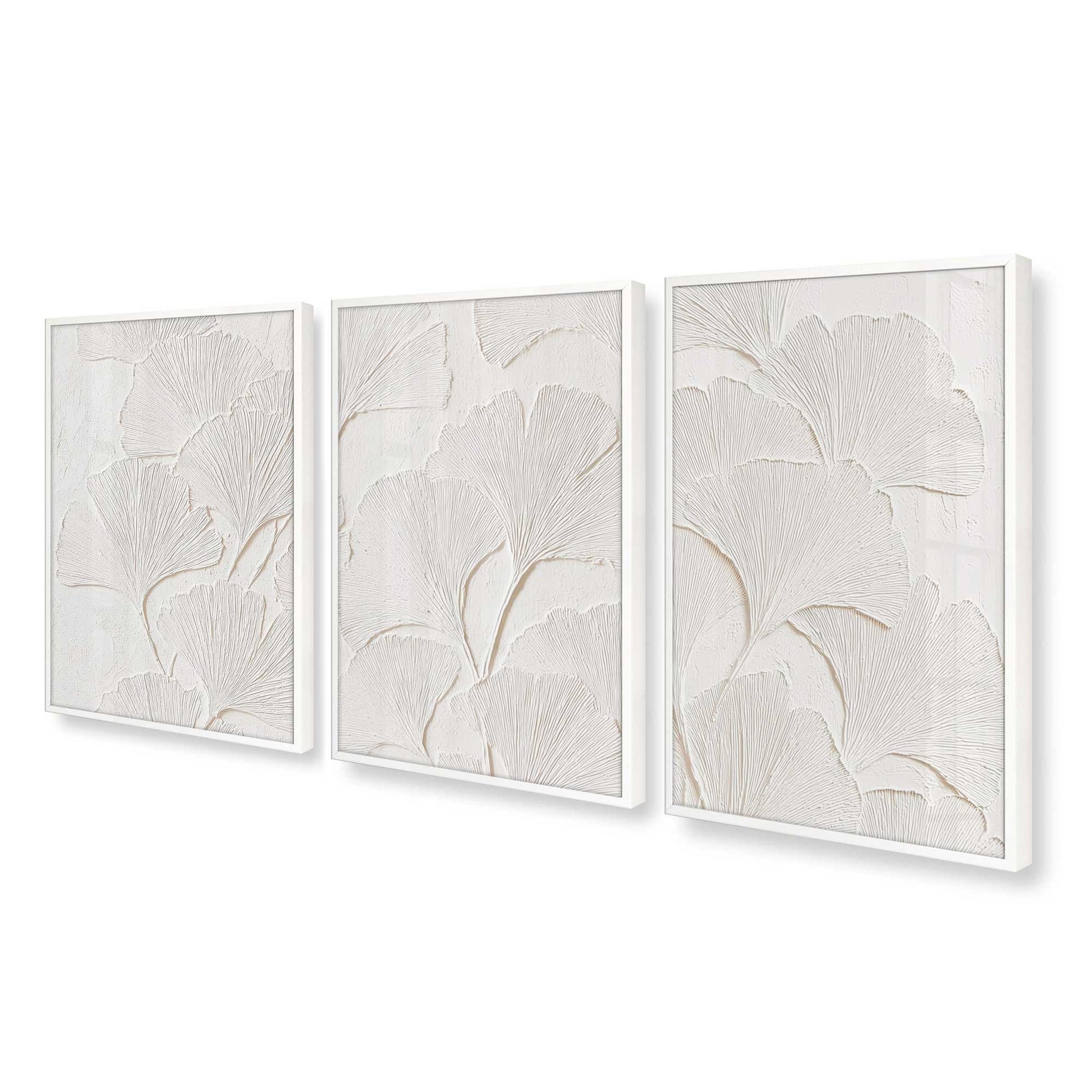 [Color:Opaque White], Picture of art in an Opaque White frame at an angle