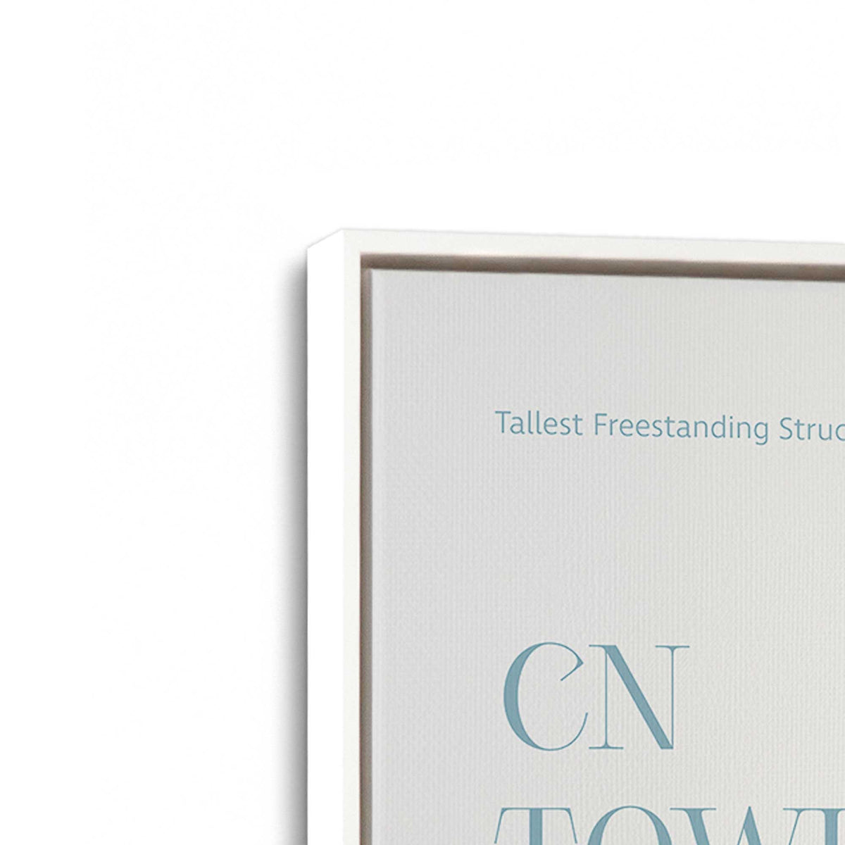 [Color:Opaque White], Picture of art in a White frame at an angle