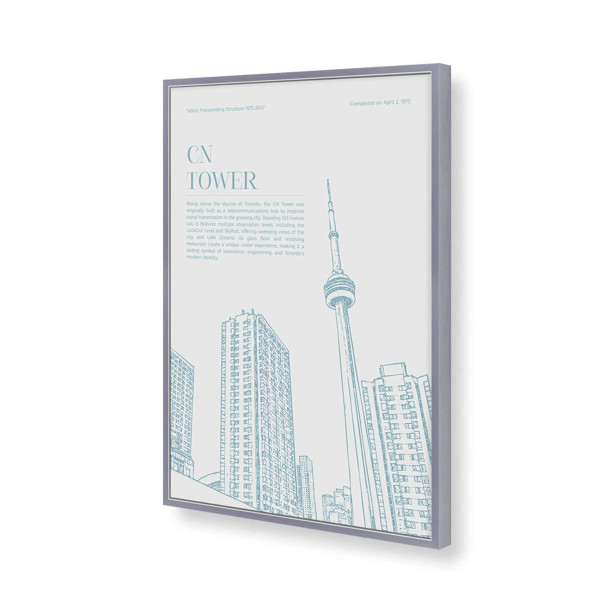 [Color:Polished Chrome], Picture of art in a Polished Chrome frame of the corner