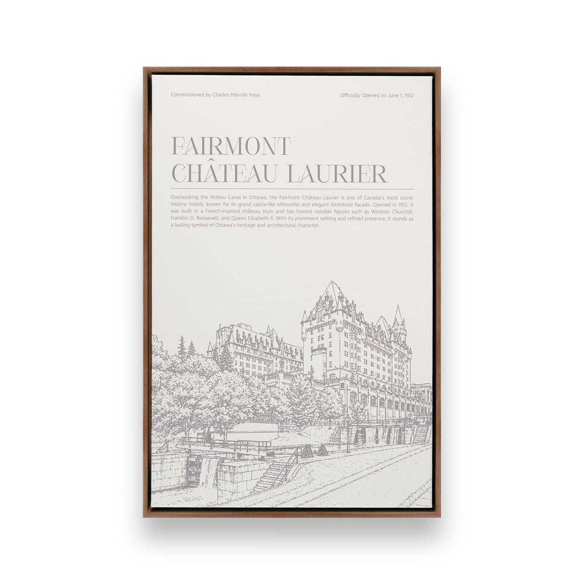 [Color:Walnut], Picture of art in a Walnut frame
