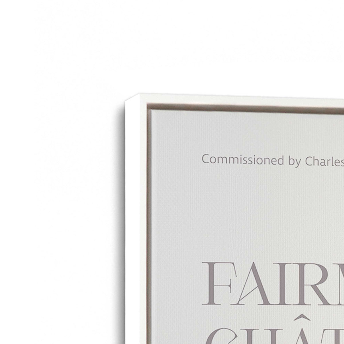 [Color:Opaque White], Picture of art in a White frame at an angle
