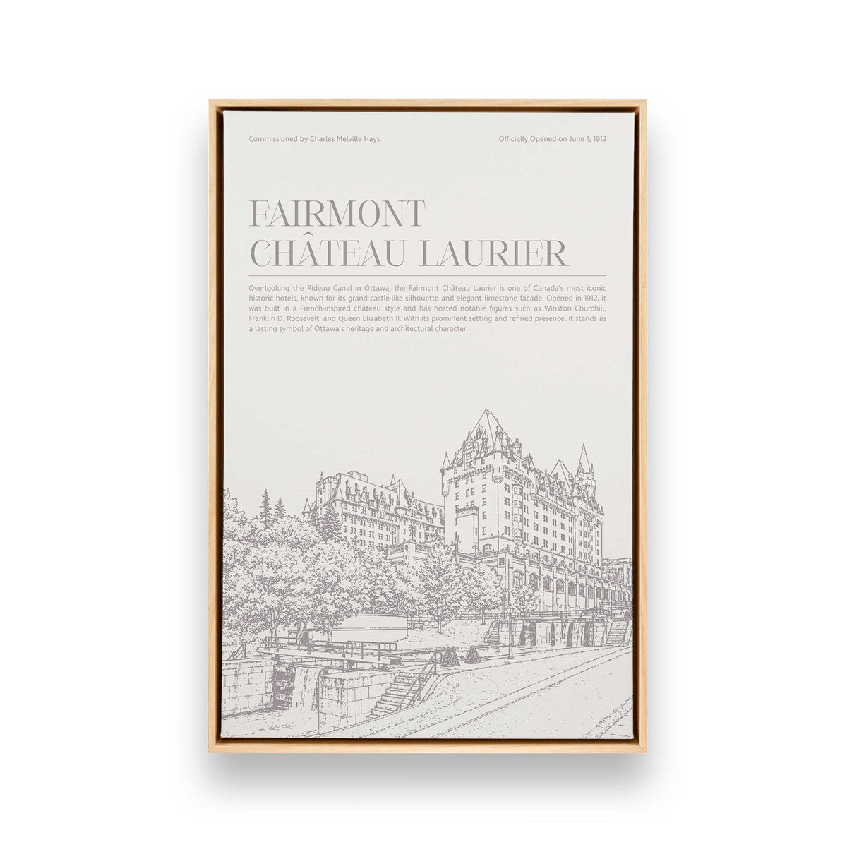 [Color:American Maple], Picture of art in a American Maple frame