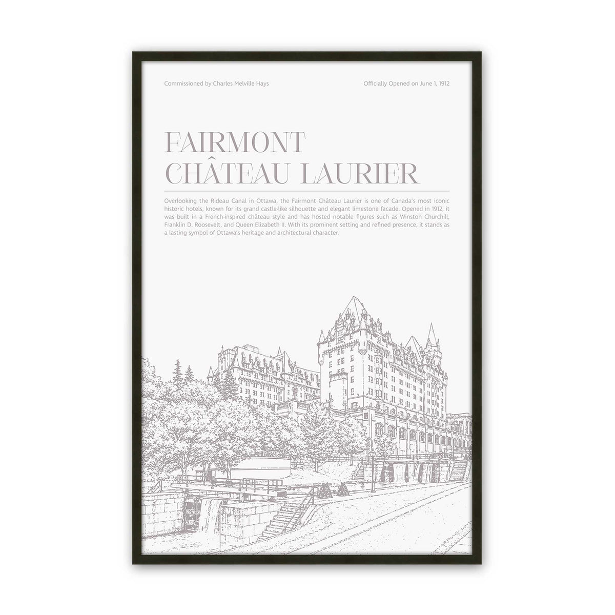 [Color:Satin Black], Picture of art in a Polished Chrome frame