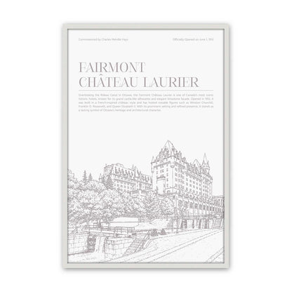 [Color:Opaque White], Picture of art in a Polished Chrome frame