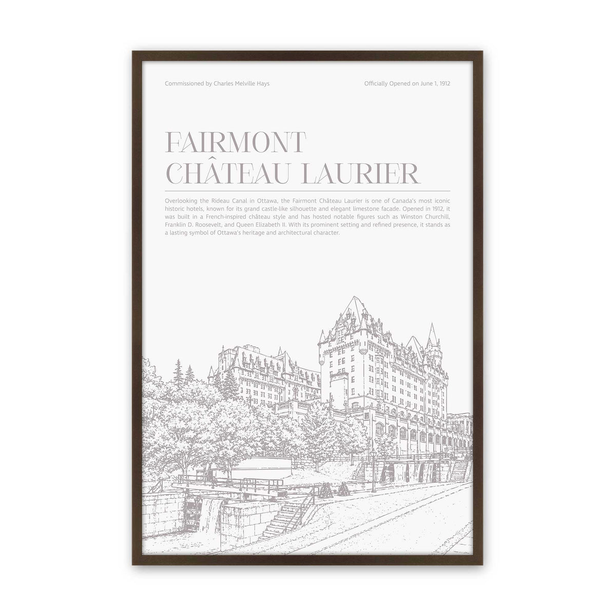 [Color:Belvinder Brown], Picture of art in a Polished Chrome frame