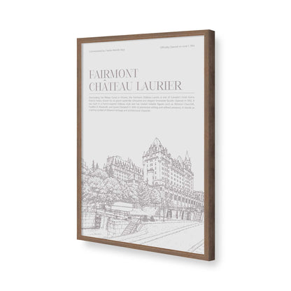 [Color:Walnut], Picture of art in a Polished Chrome frame of the corner