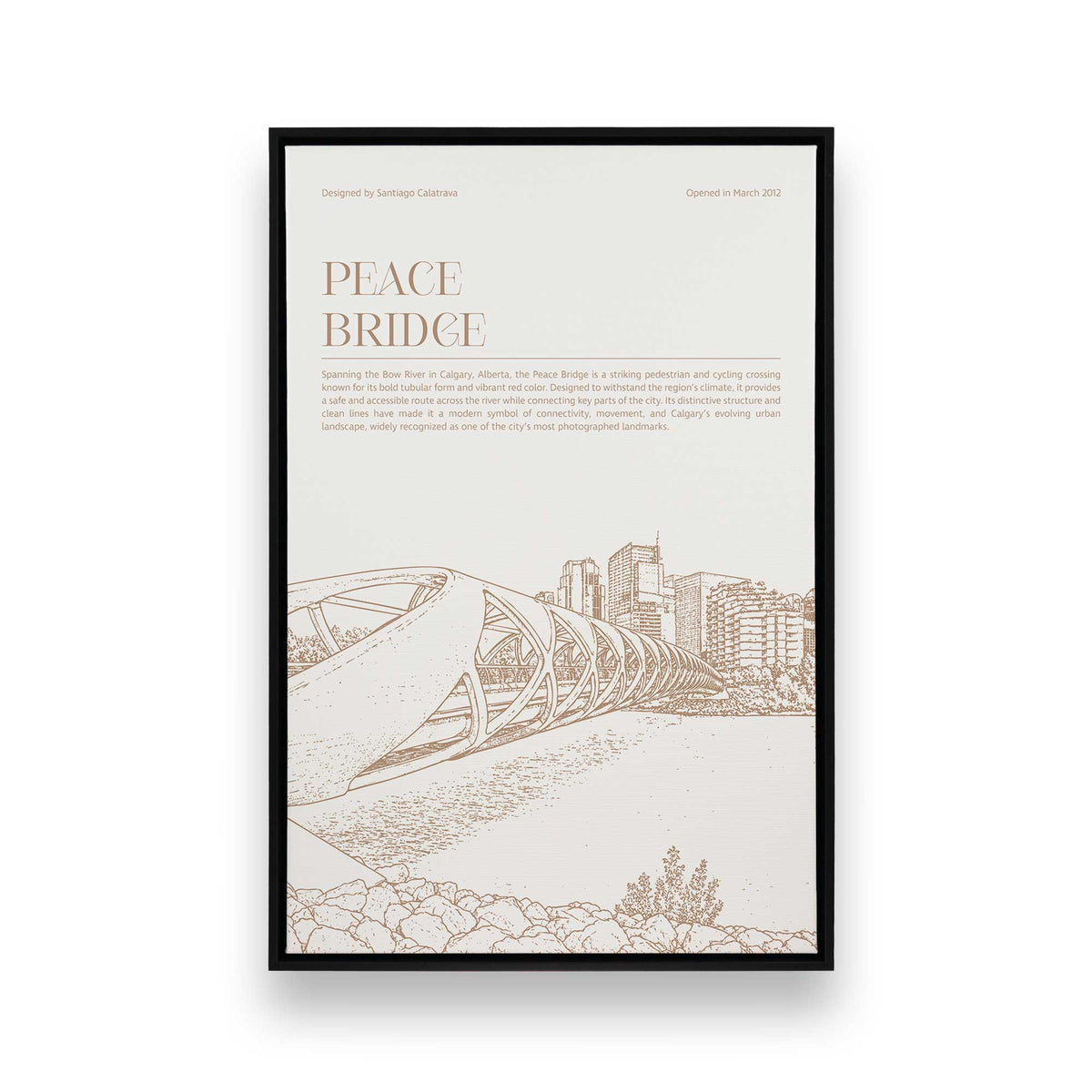 [Color:Satin Black], Picture of art in a Satin Black frame