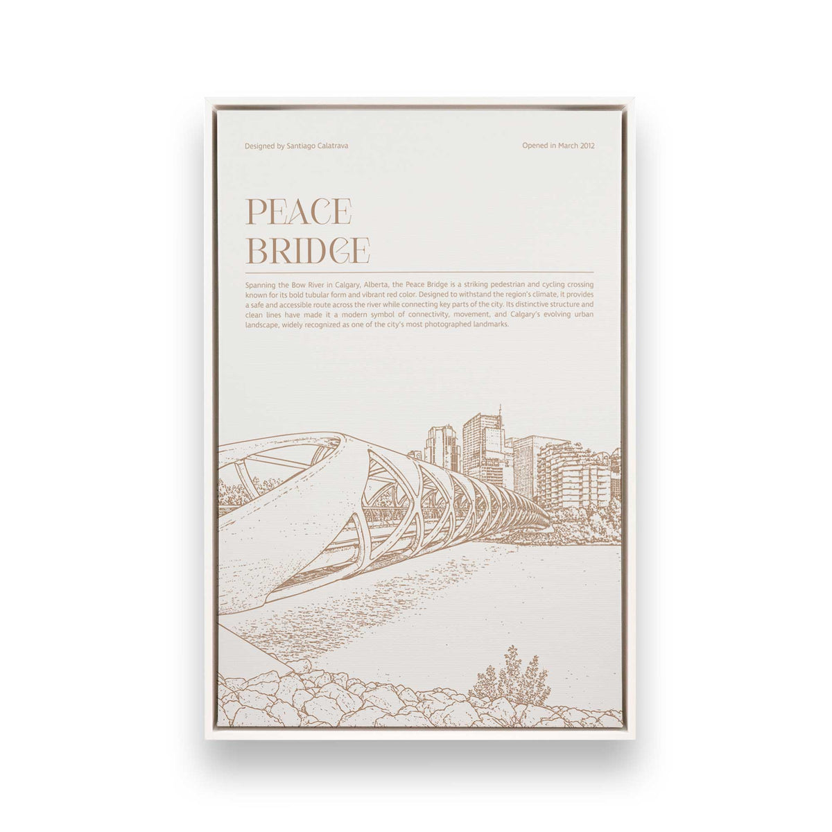 [Color:Opaque White], Picture of art in a White frame