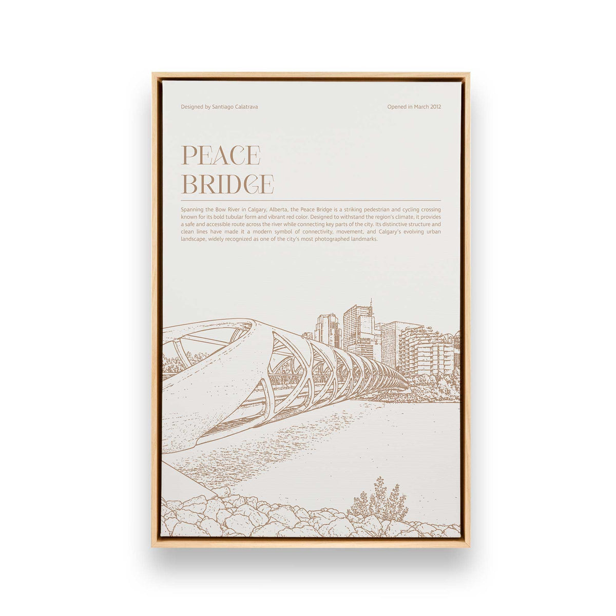 [Color:American Maple], Picture of art in a American Maple frame