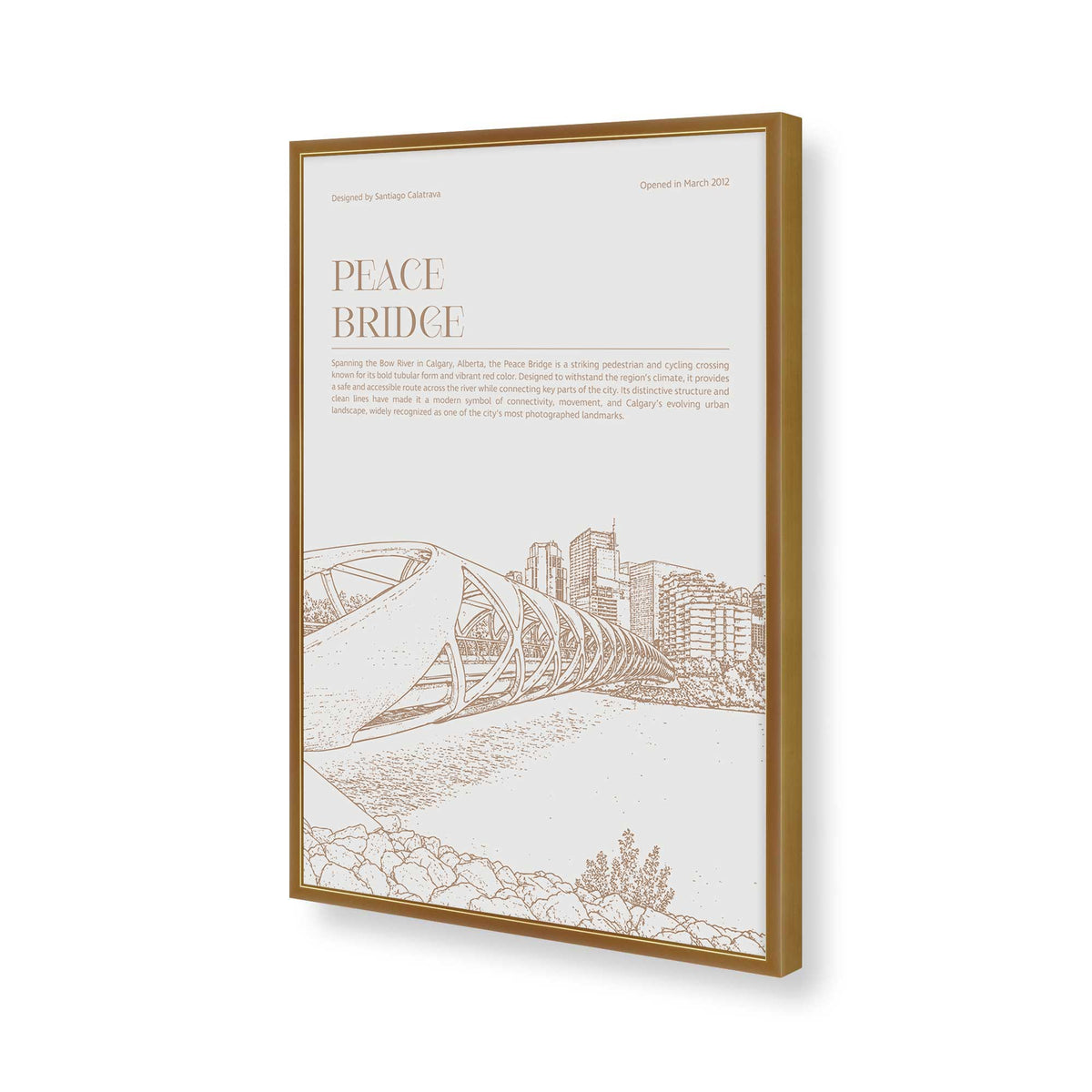 [Color:Polished Gold], Picture of art in a Polished Chrome frame of the corner