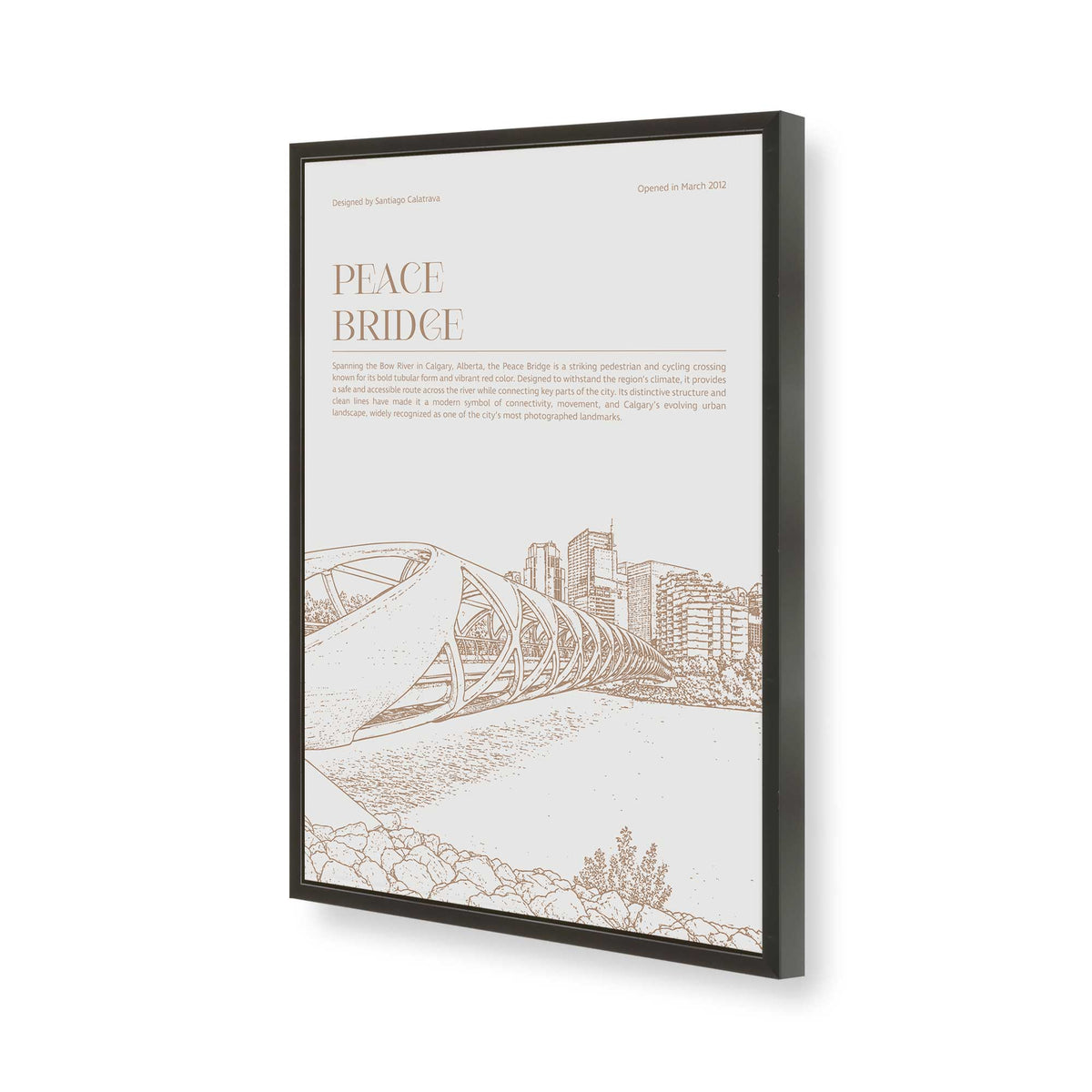[Color:Satin Black], Picture of art in a Polished Chrome frame of the corner