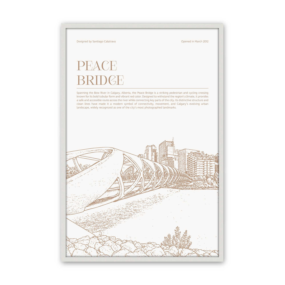 [Color:Opaque White], Picture of art in a Polished Chrome frame