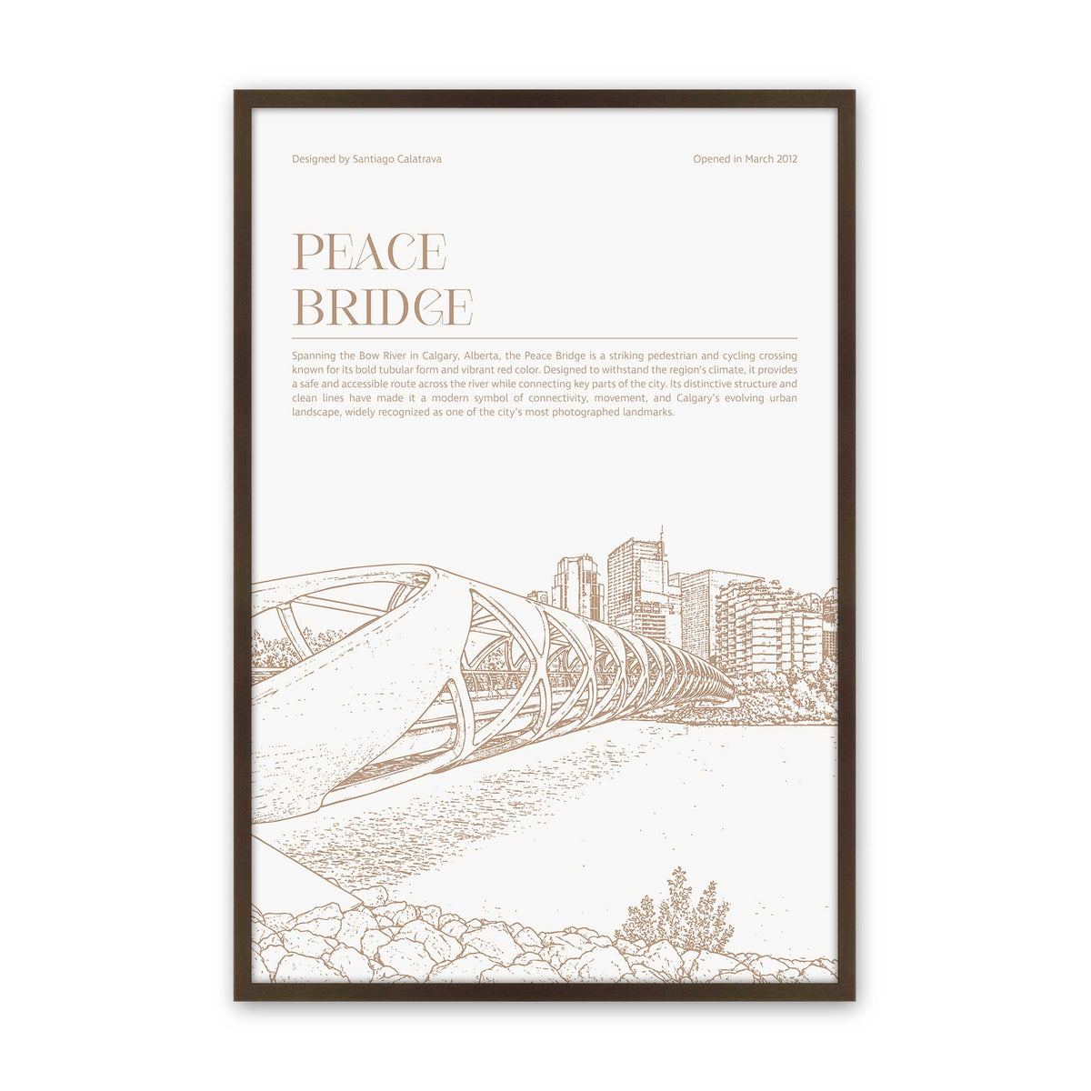 [Color:Belvinder Brown], Picture of art in a Polished Chrome frame