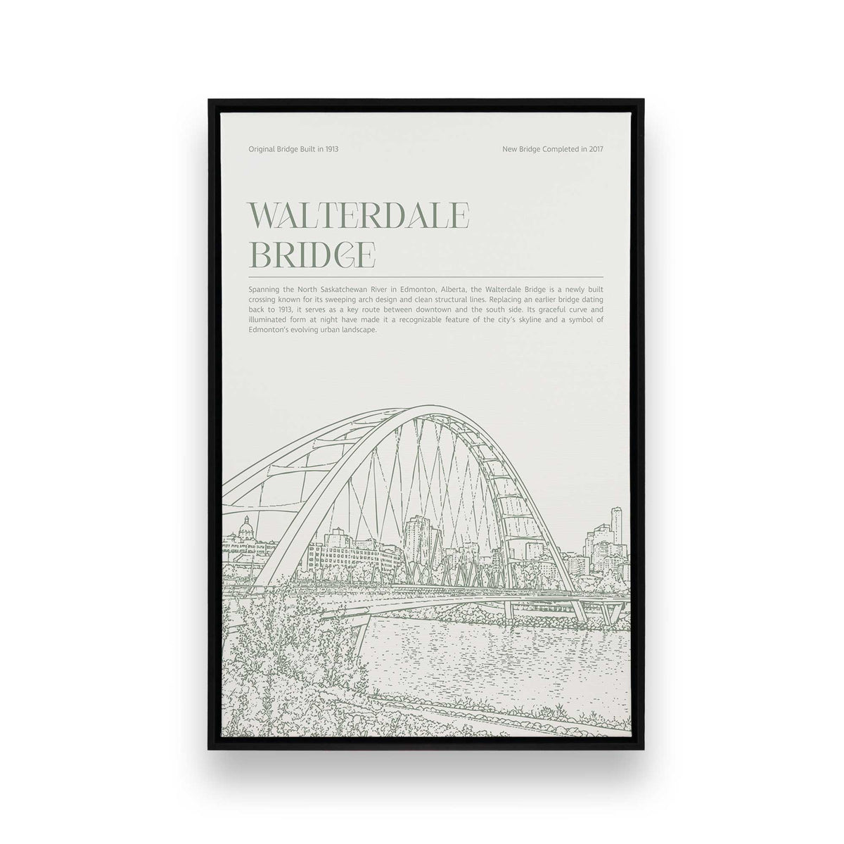 [Color:Satin Black], Picture of art in a Satin Black frame