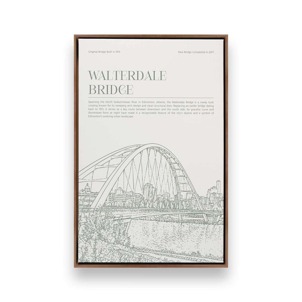 [Color:Walnut], Picture of art in a Walnut frame