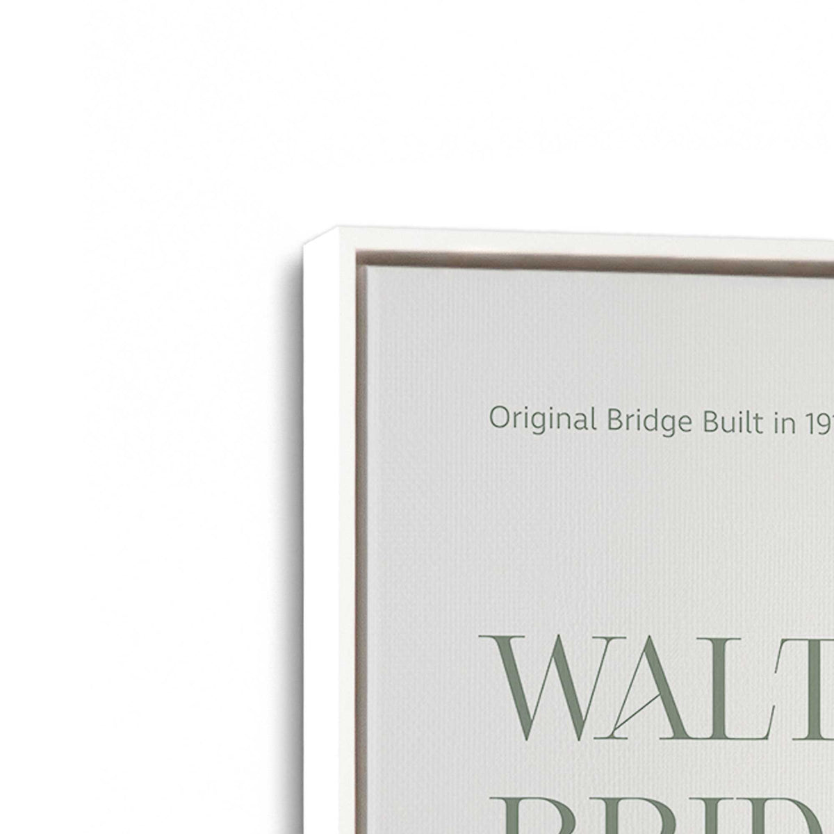 [Color:Opaque White], Picture of art in a White frame at an angle
