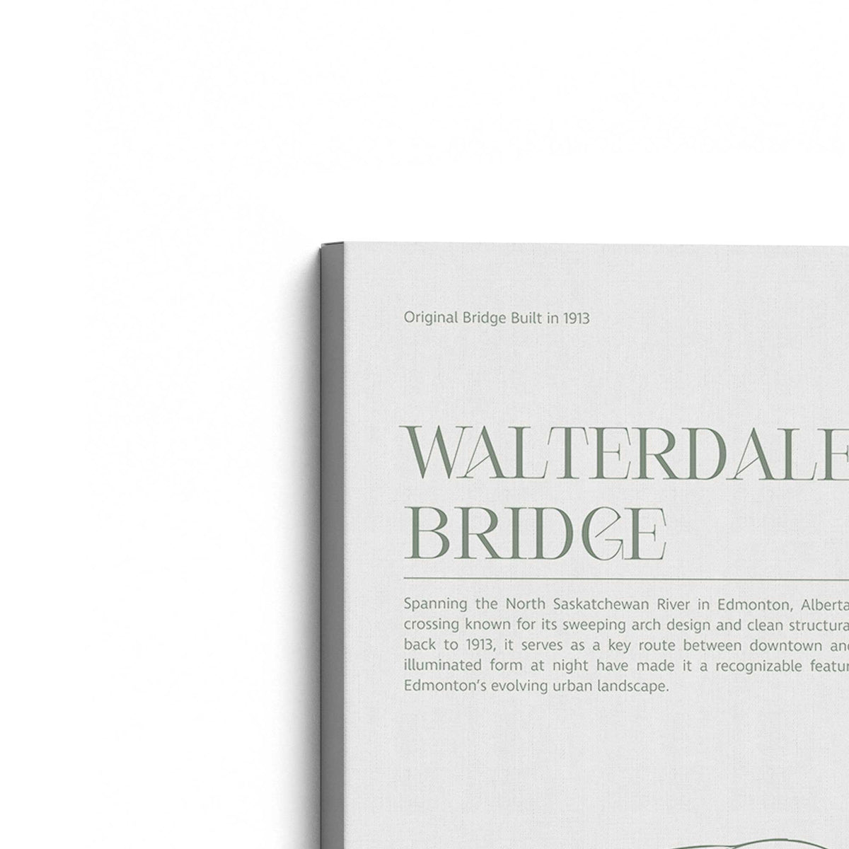 [Color:Stretched Canvas], Picture of the corner of the art