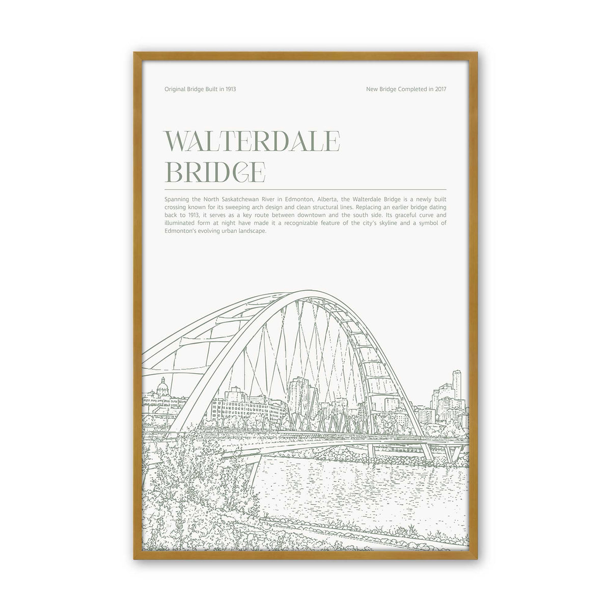 [Color:Polished Gold], Picture of art in a Polished Chrome frame