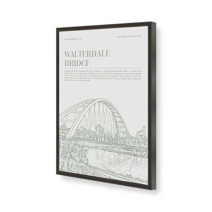 [Color:Satin Black], Picture of art in a Polished Chrome frame of the corner