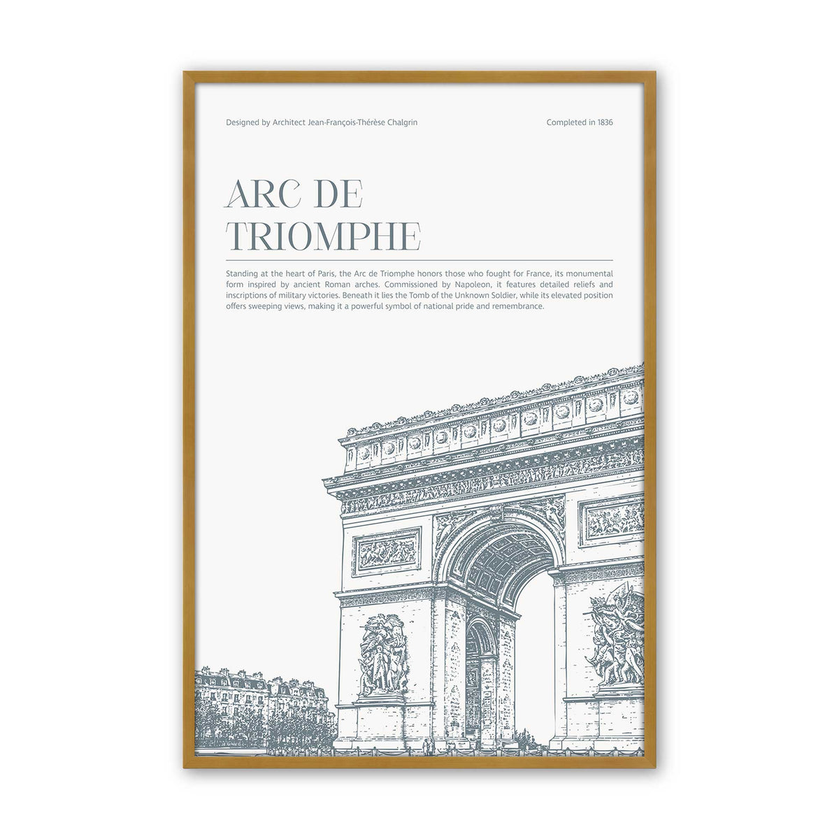 [Color:Polished Gold], Picture of art in a Polished Gold frame