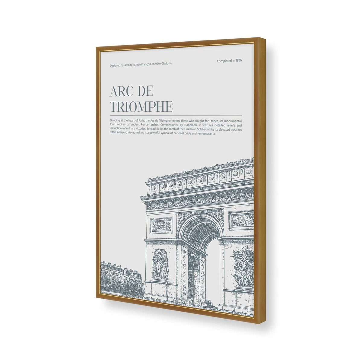 [Color:Polished Gold], Picture of art in a Polished Chrome frame of the corner