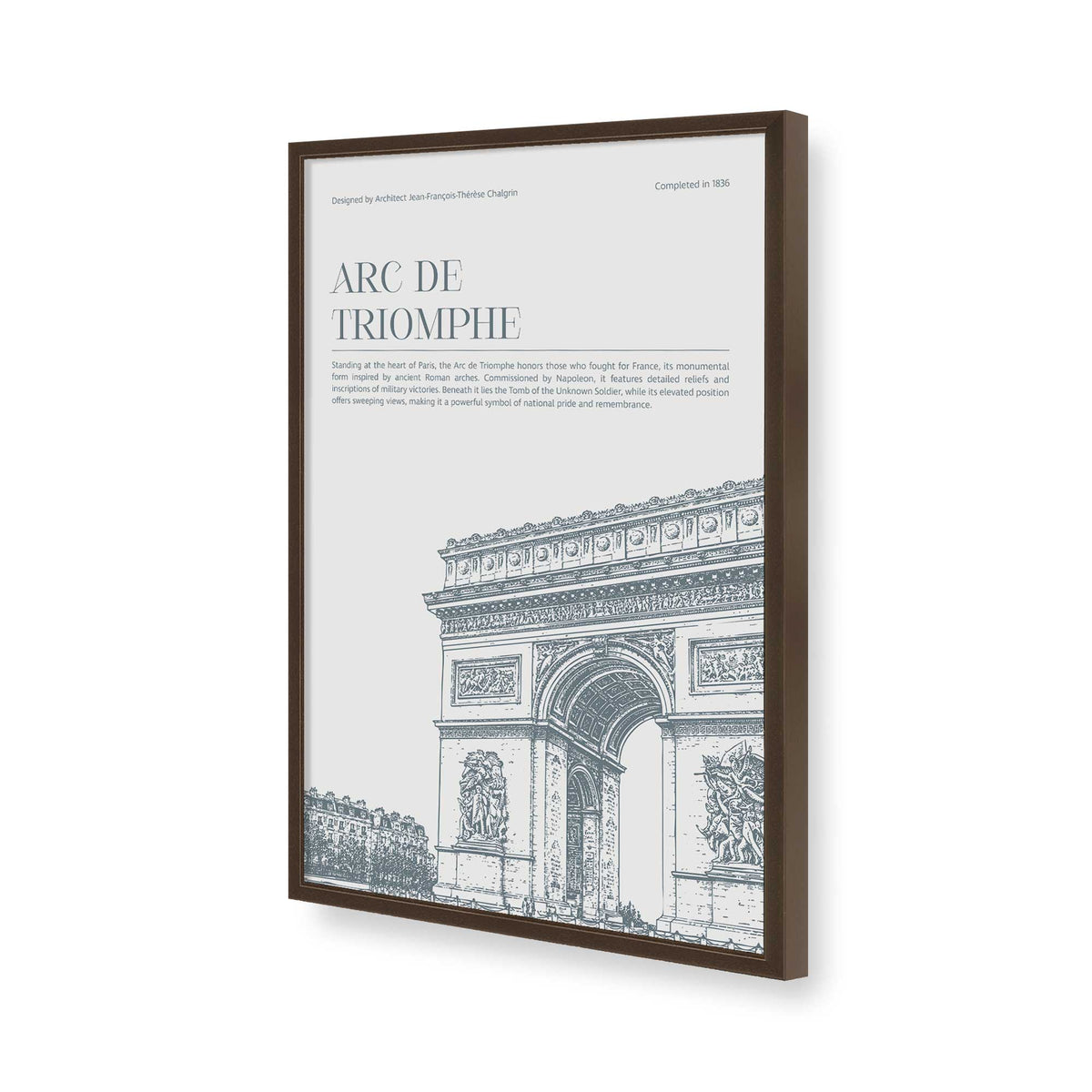 [Color:Belvinder Brown], Picture of art in a Polished Chrome frame of the corner