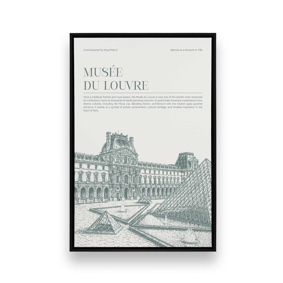 [Color:Satin Black], Picture of art in a Satin Black frame