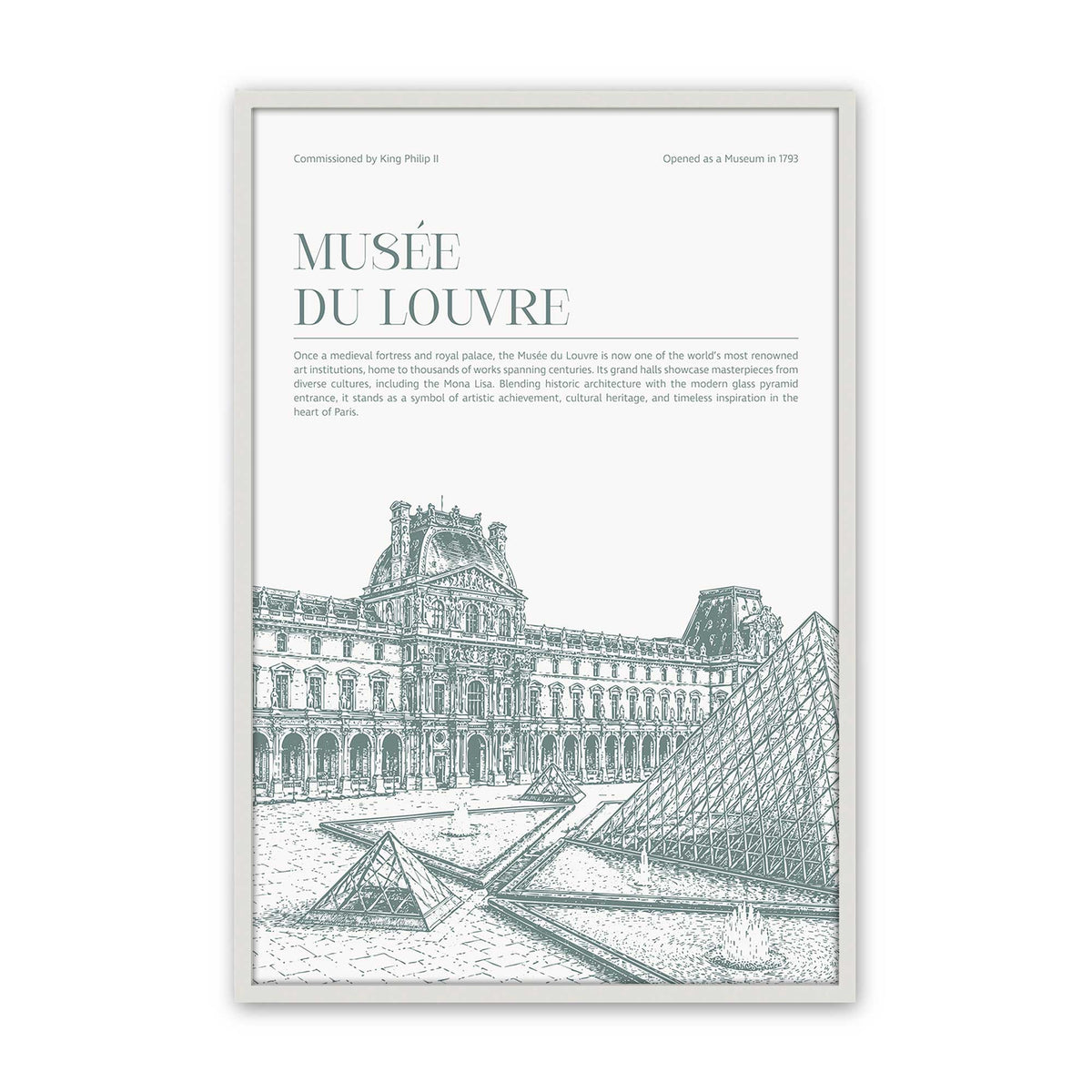 [Color:Opaque White], Picture of art in an Opaque White frame