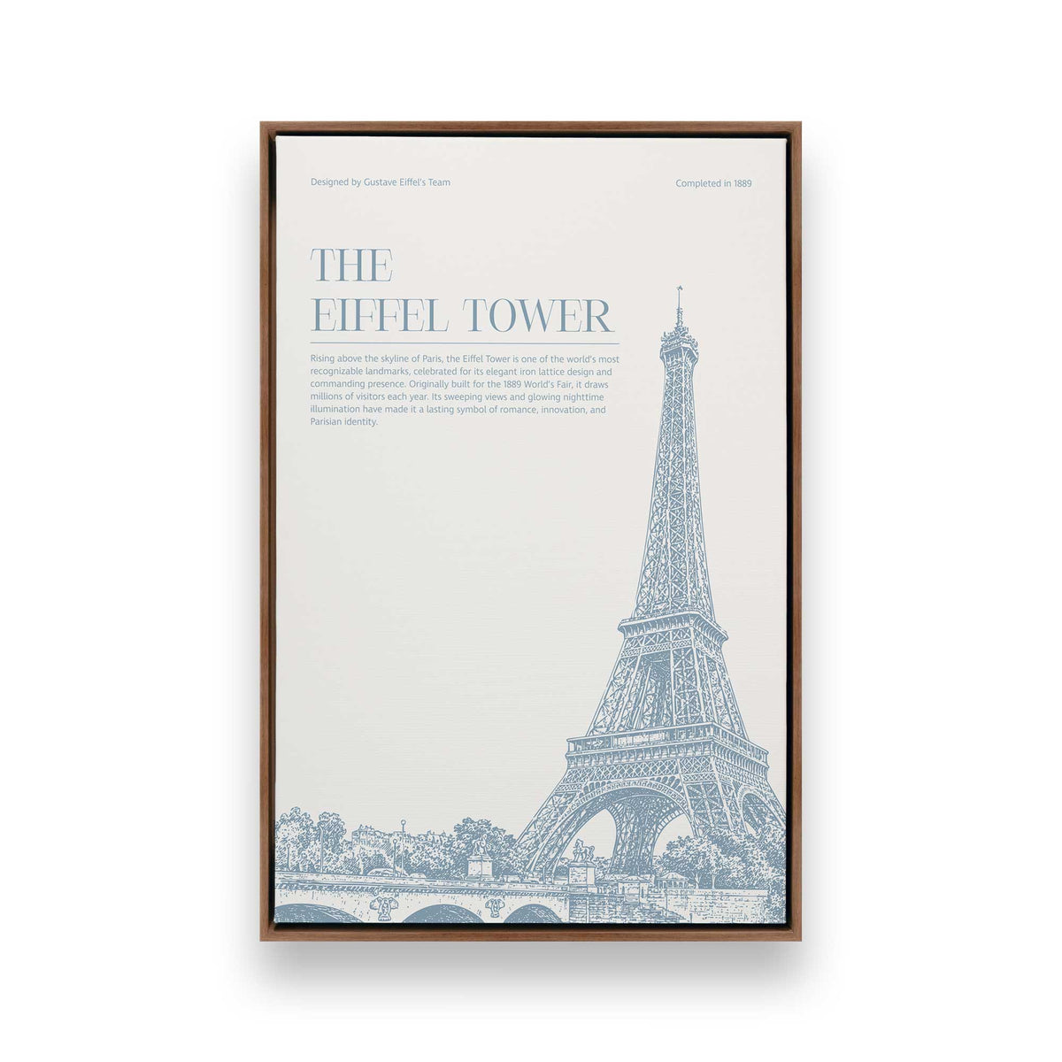 [Color:Walnut], Picture of art in a Walnut frame