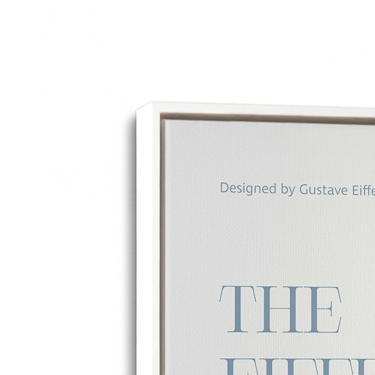 [Color:Opaque White], Picture of art in a White frame at an angle