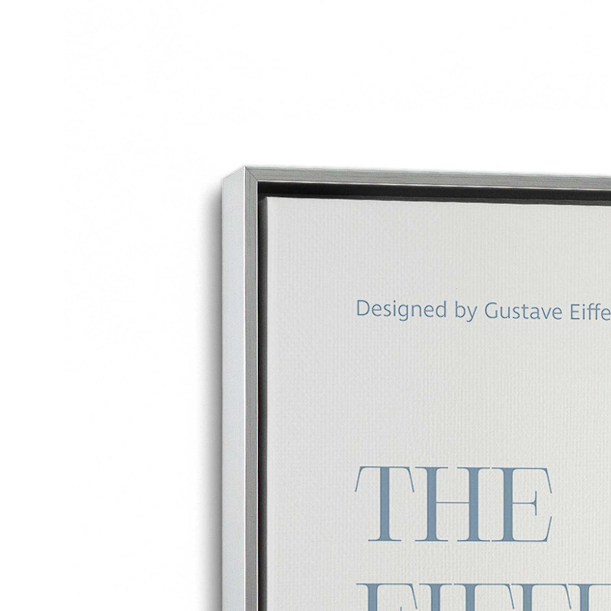 [Color:Polished Chrome], Picture of art in a Polished Chrome frame at an angle