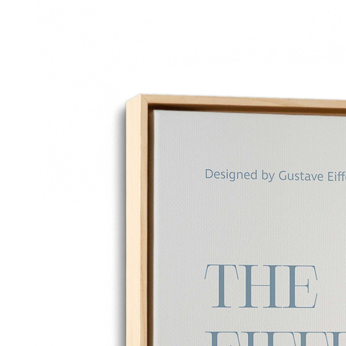 [Color:American Maple], Picture of art in a American Maple frame at an angle