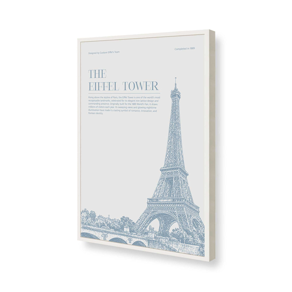 [Color:Opaque White], Picture of art in a Polished Chrome frame of the corner