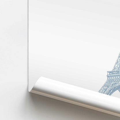 Eiffel in Blue Print