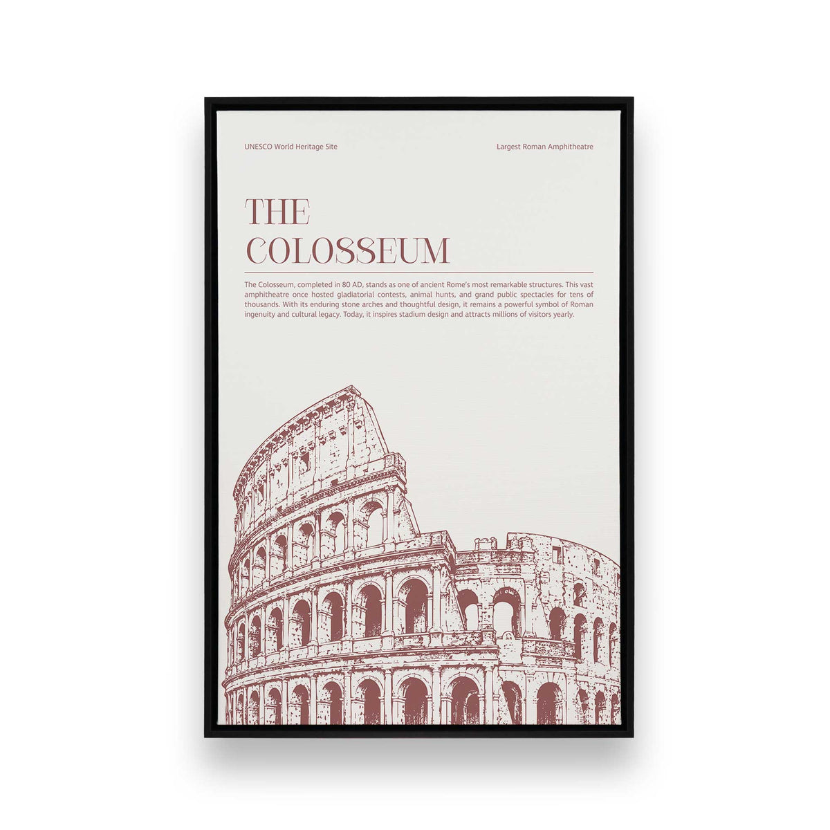 [Color:Satin Black], Picture of art in a Satin Black frame