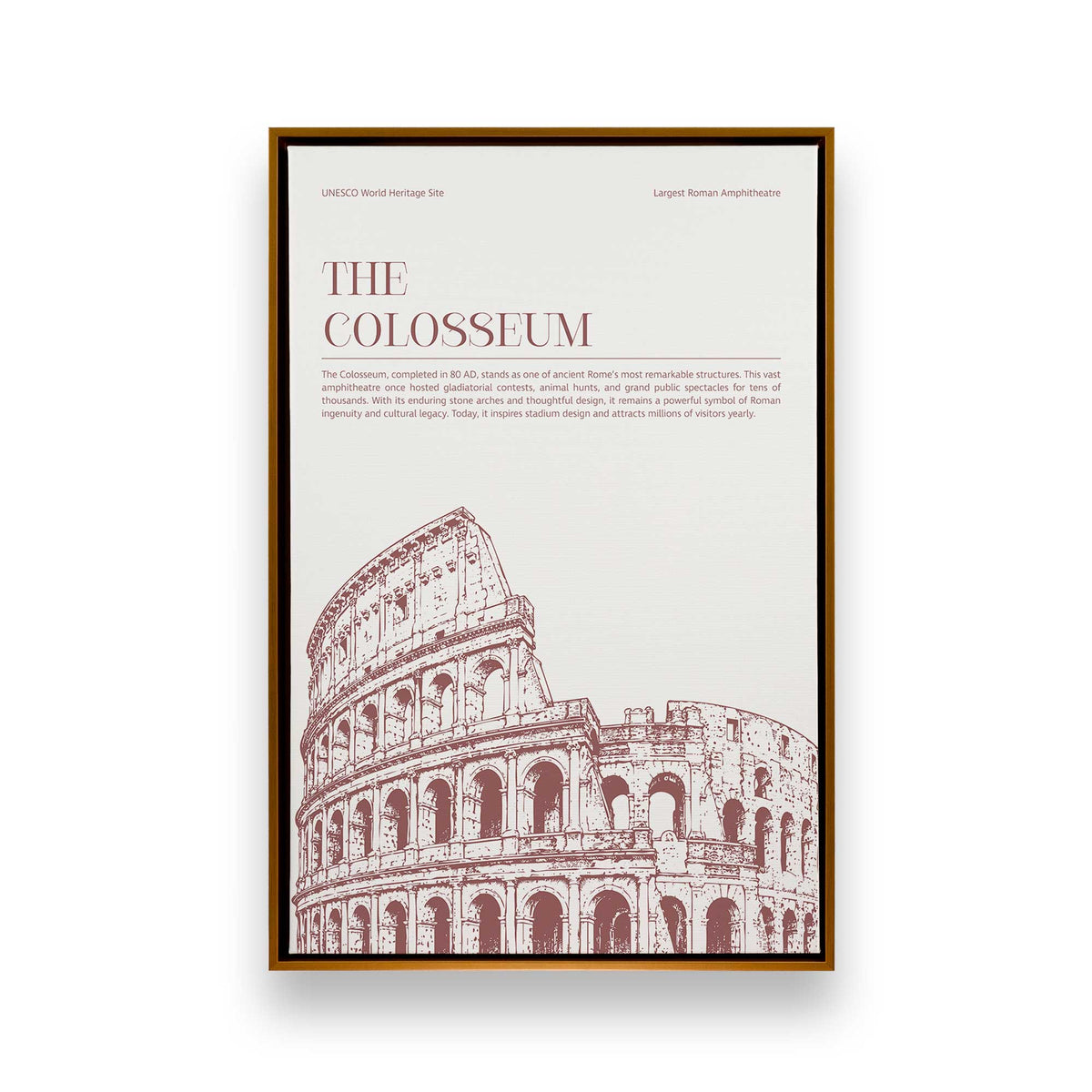 [Color:Polished Gold], Picture of art in a Polished Gold frame