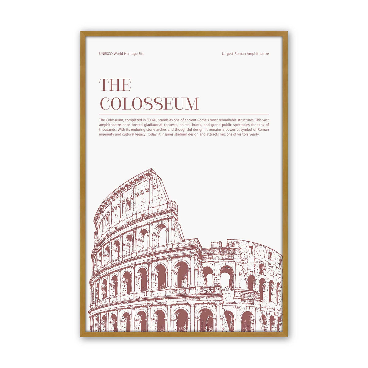 [Color:Polished Gold], Picture of art in a Polished Gold frame