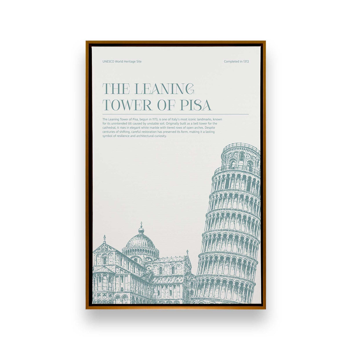 [Color:Polished Gold], Picture of art in a Polished Gold frame