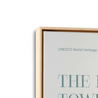 [Color:American Maple], Picture of art in a American Maple frame at an angle