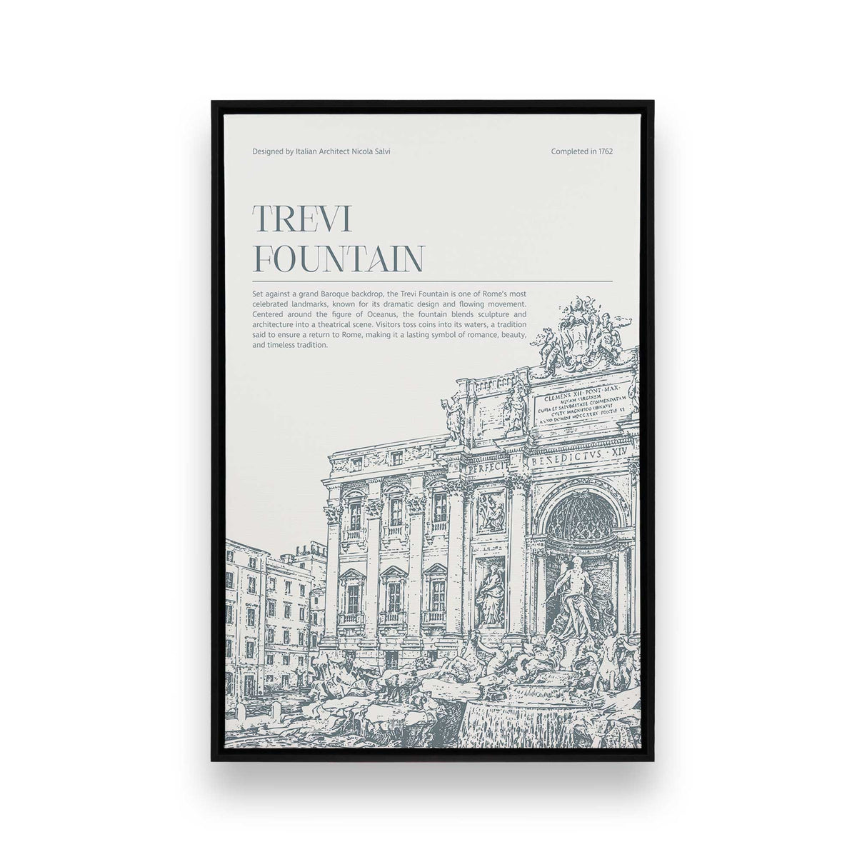 [Color:Satin Black], Picture of art in a Satin Black frame