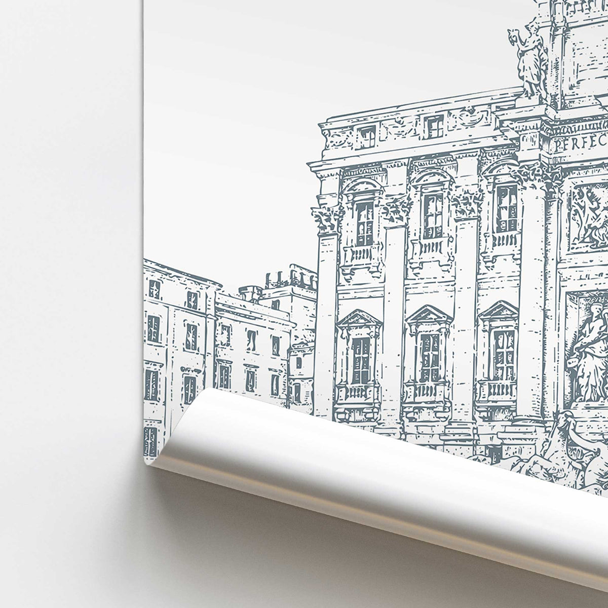 Trevi in Blue Print