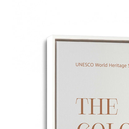 [Color:Opaque White], Picture of art in a White frame at an angle