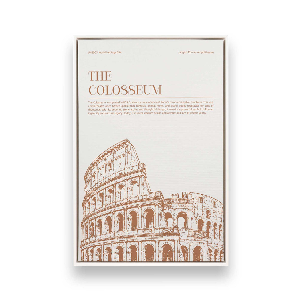 [Color:Opaque White], Picture of art in a White frame