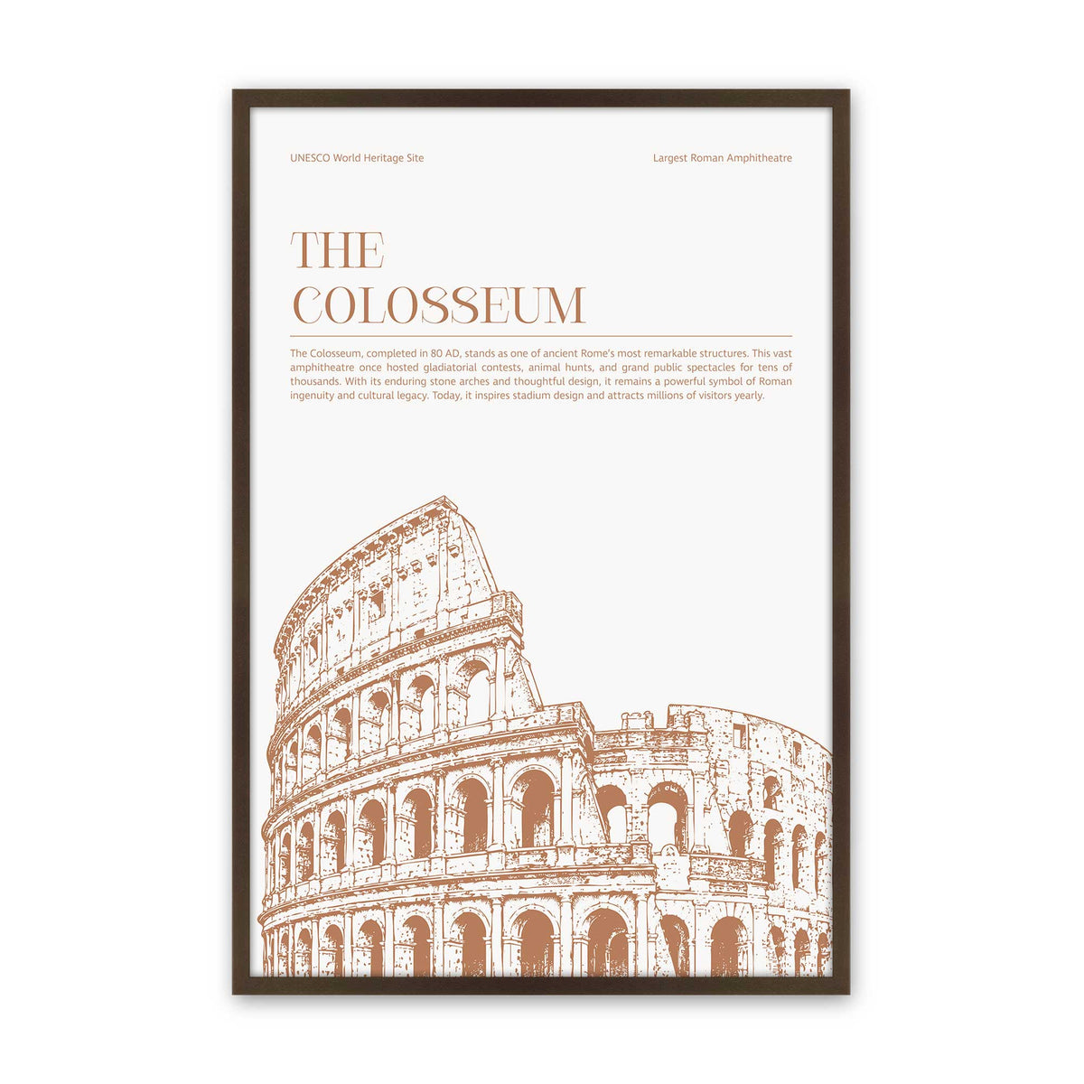 [Color:Belvinder Brown], Picture of art in a Polished Chrome frame