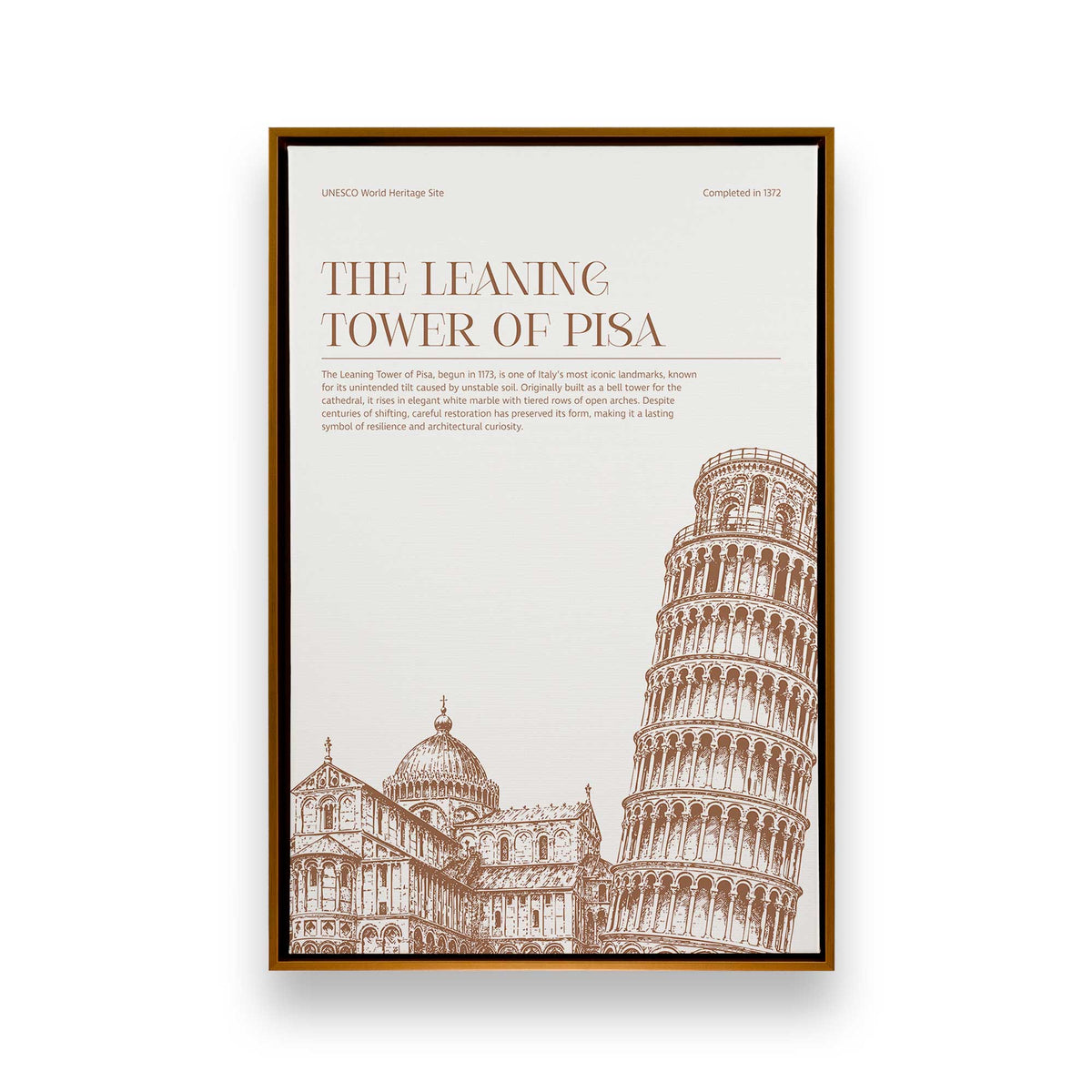 [Color:Polished Gold], Picture of art in a Polished Gold frame